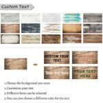 LZIMU Personalized Canvas Wall Art - Custom Family Quote Sign with Rustic Wood Background (6"x18") - Image 4