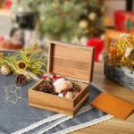DRASTAR Acacia Wood Keepsake Box - Hinged Lid Memory Box, Jewelry Storage & Decorative Card Holder (3x5, 4x6) - Perfect Bridal Shower Gifts Under $70 - Image 2