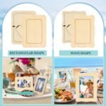 RYKOMO 12-Pack DIY Unfinished Wooden Photo Frames - 4x6" Standing Frames for Crafts, Painting, Birthdays, and Weddings - Image 6