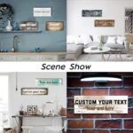LZIMU Personalized Canvas Wall Art - Custom Family Quote Sign with Rustic Wood Background (6"x18") - Image 2