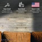 BARNWOODUSA Reclaimed Wood Shiplap Panels - Rustic Gray Wall Paneling (100 Sq Ft) - Image 4