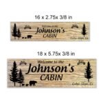 Personalized Engraved Oak Sign – Ideal for Indoor or Outdoor Use | Perfect Custom Name Decor for Any Space | Great Family Cabin Sign | Home Sign (70 Characters or Less) - Image 2