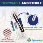 SplinterAid – Painless Splinter Removal Kit (30-Pack) | Quick & Easy Splinter Extraction | Compact First Aid for Home & Travel | Ideal for Hiking & Woodworking | No Tweezers Required - Image 4
