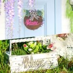 Joyavo Welcome Unfinished Wooden Letter Cutouts for DIY Crafts (5PCS) - Image 5