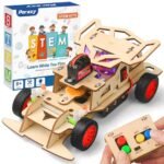 Poraxy STEM Kits for Kids 8-10, STEM Toys for Boys Ages 8-13, Remote Control Car, Wooden 3D Puzzles 8-12 Science Projects Building Model, Birthday Gifts for 8 9 10 11 12 13 14 Year Old Teen Boys Girls