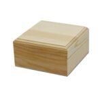 Mini Unfinished Wood Craft Box with Hinged Lid and Magnetic Closure - 3.5 Inch, Ideal for Arts, Crafts, and Custom Gifts - Image 3
