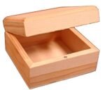 Mini Unfinished Wood Craft Box with Hinged Lid and Magnetic Closure - 3.5 Inch, Ideal for Arts, Crafts, and Custom Gifts - Image 5