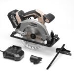 WOODSTARTER 18.5V Cordless Circular Saw Kit - 7-1/4-Inch Blade, 5000RPM, 45° Bevel for Woodworking​ (Battery & Charger)