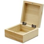 Creative Hobbies® Unfinished Mini Wood Craft Box with Hinged Lid and Magnetic Closure, 3.5 Inch - Perfect for Arts, Crafts, and Personalized Gifts