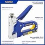 EVERTOOLS 4-in-1 Heavy-Duty Staple Gun Kit with 6,000 Staples—Adjustable Power, Jam-Free, Includes Remover & Gloves for Upholstery, Carpentry, and DIY - Image 2